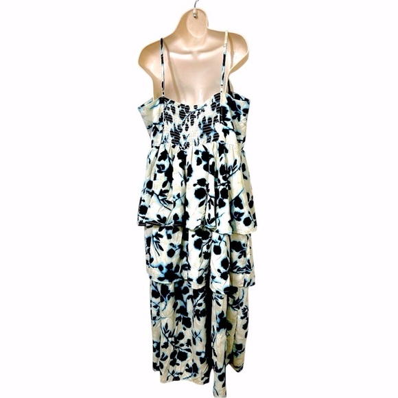 WISHING WAVES Floral 3-Tier Maxi Dress with Adjustable Straps and Back Smocking - Picture 5 of 9